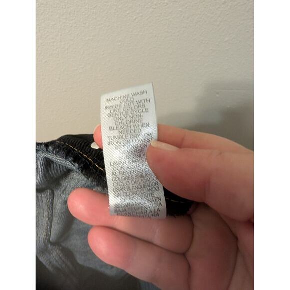 Democracy Womens Absolution Ankle Jeans Size 12 Dark Wash Skinny Whiskered‎ - Picture 9 of 9